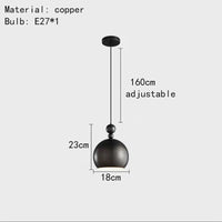 suspension vintage en cuivre pour intérieur moderne et élégant