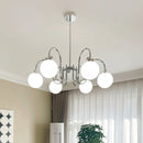 lustre arc suspension led pour décoration intérieure élégante