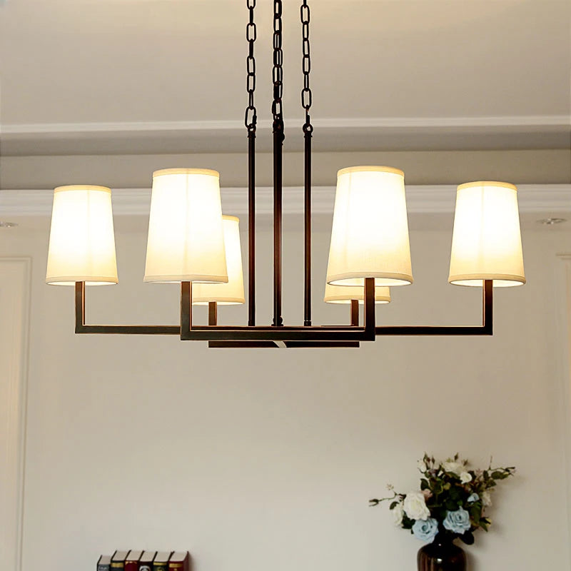 lustre industriel américain vintage loft créatif suspendu - vue 4 sur 5