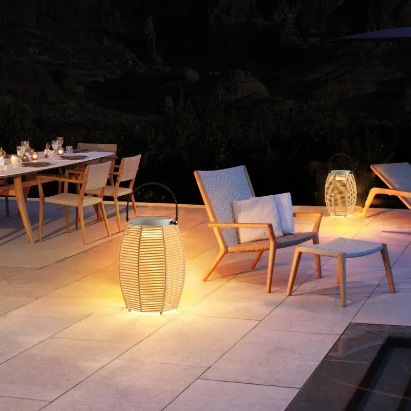 lampes extérieures solaires modernes pour jardins et cour - vue 6 sur 8