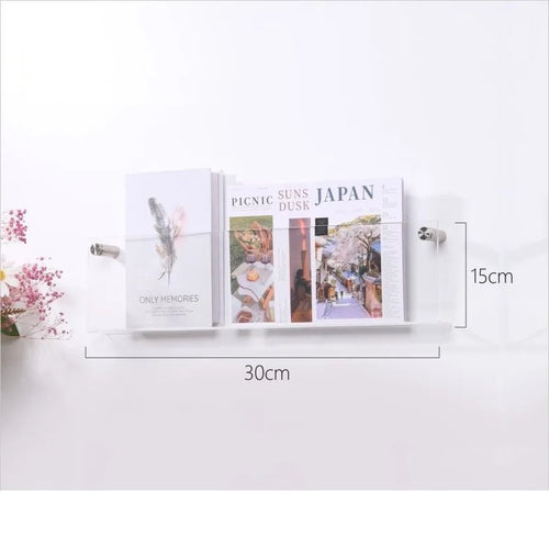 porte-brochures mural en acrylique pour magazines et littérature - vue 30 sur 40