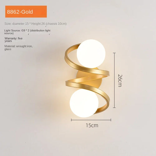 Applique murale led verre moderne intérieur loft miroir façade - vue 11 sur 10
