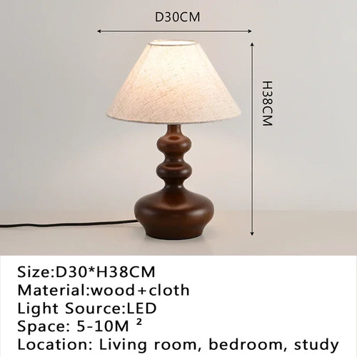 Modern desk lamp, retro creative living room, study room, villa, hotel bedroom, interior decoration, glossy LED bedside lamp - vue 8 sur 21
