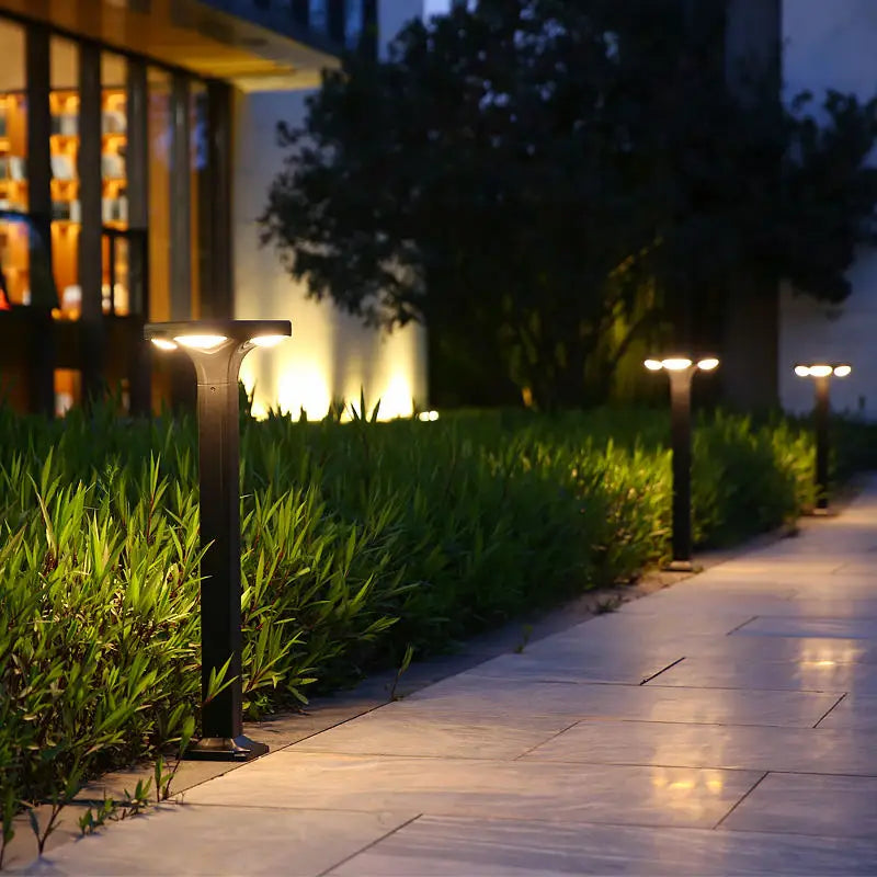 lampadaire solaire led étanche pour jardin en silicium monocristallin - vue 5 sur 14