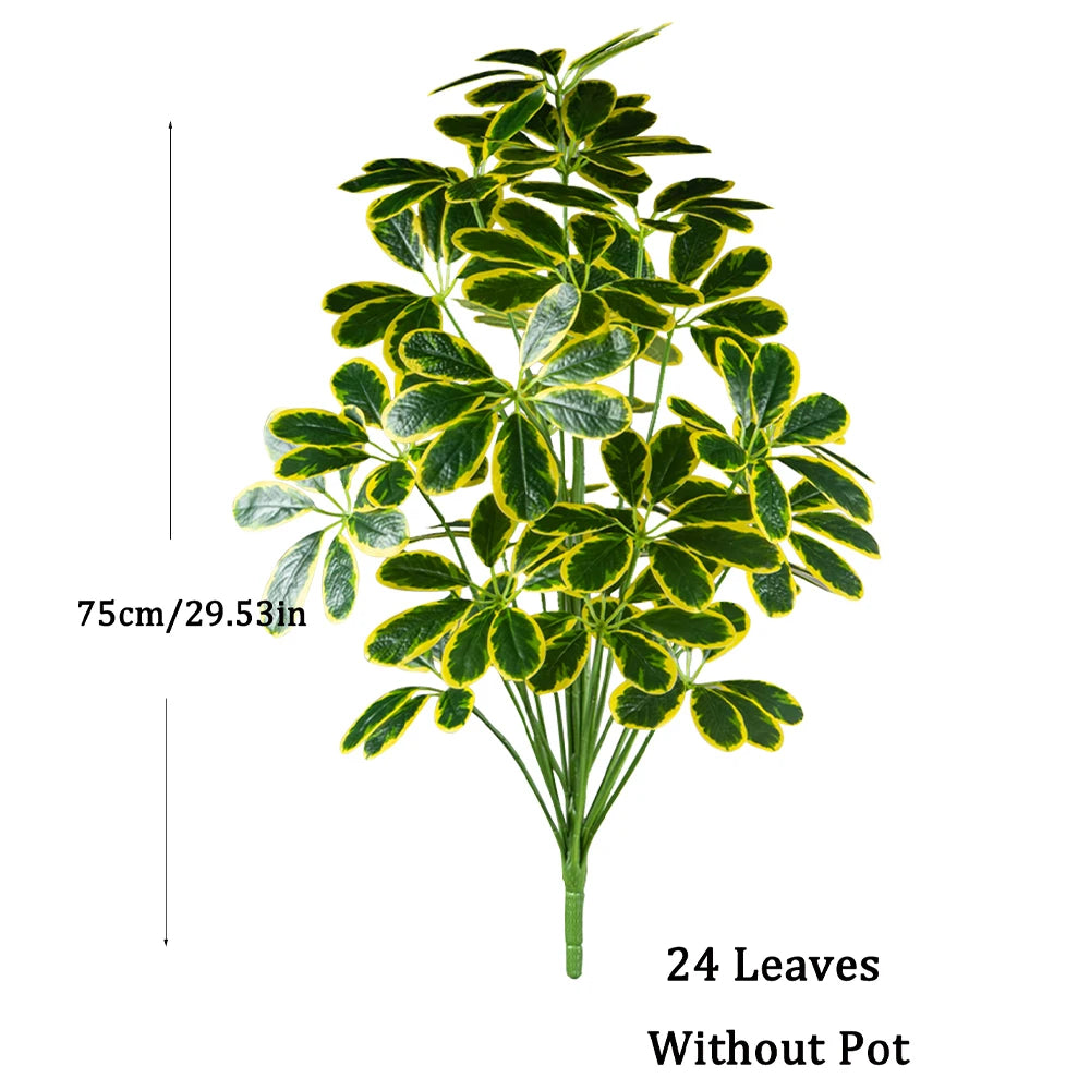 plantes artificielles de palmier et monstera pour décoration intérieure et extérieure - vue 13 sur 12