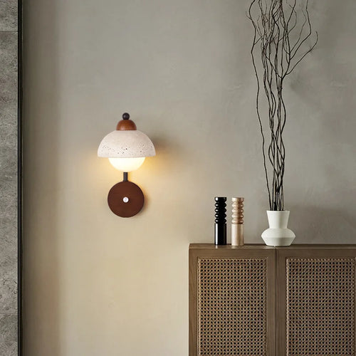 applique murale décorative en pierre naturelle pour un éclairage élégant