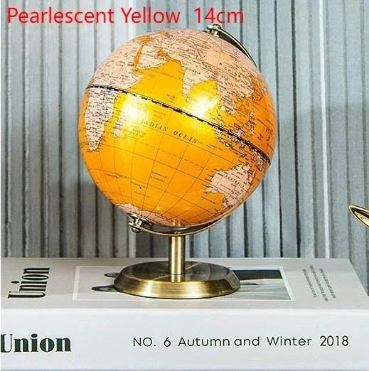 globe rotatif décoration artisanale style européen créatif pour bureau - vue 10 sur 11