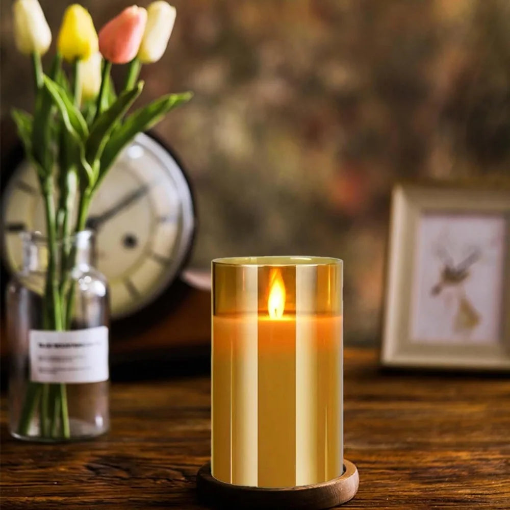 bougies LED décoratives avec télécommande et minuterie pour événements festifs - vue 11 sur 10