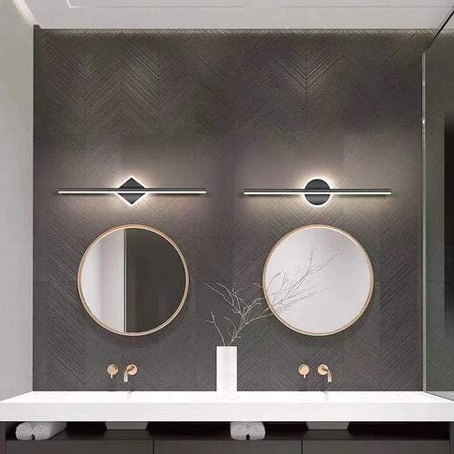 Applique murale LED suspendue au design doré - vue 7 sur 6