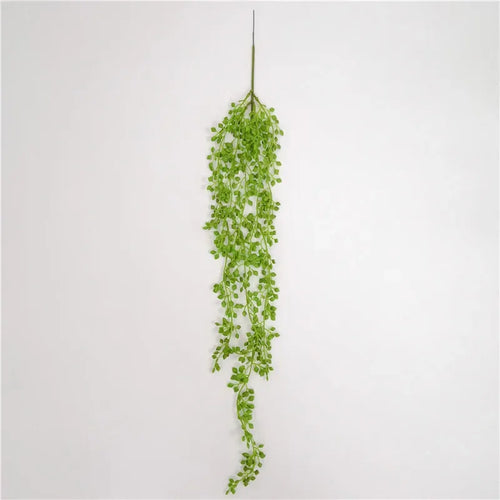 plantes succulentes artificielles décoratives en rotin pour jardin suspendu - vue 8 sur 8