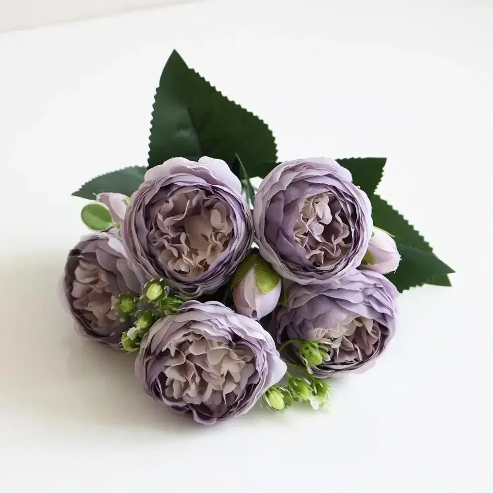 petit bouquet de fleurs artificielles pour décorations printanières et festives - vue 17 sur 34