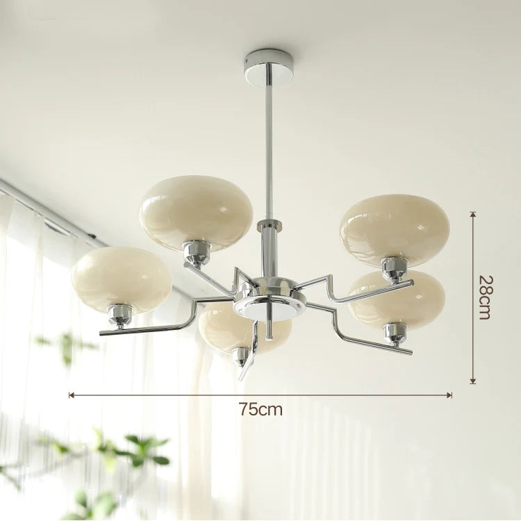 lustre bauhaus en verre pour décoration moderne et design - vue 12 sur 13