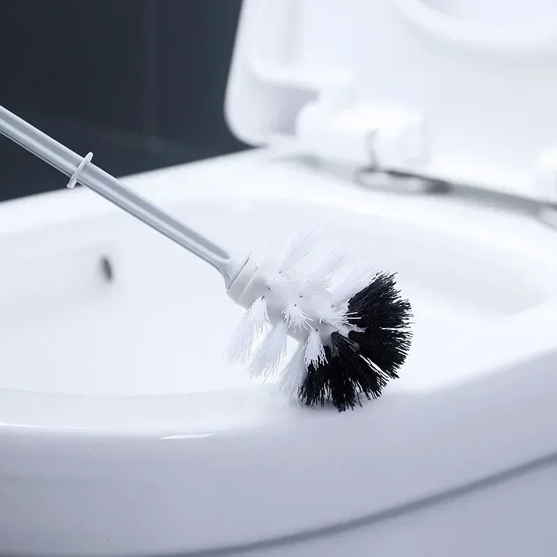 brosse de toilette luxe nettoyage souple long manche sans angle mort - vue 3 sur 8