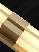 applique murale led en marbre cuboïde pour divers espaces