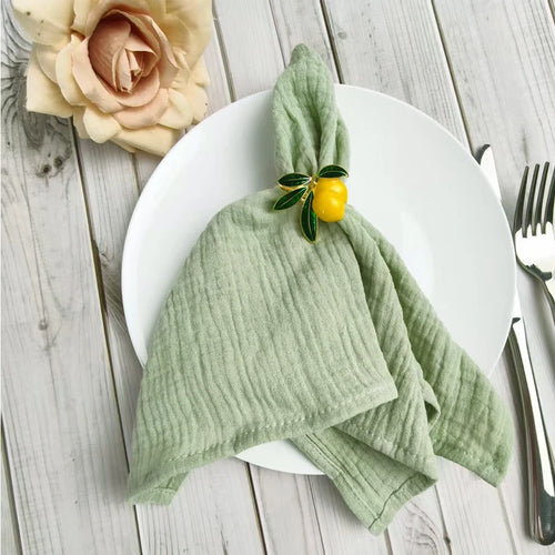 Serviette de table coton style coréen pour repas