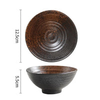 Bol riz ceramique forme corne style japonais design