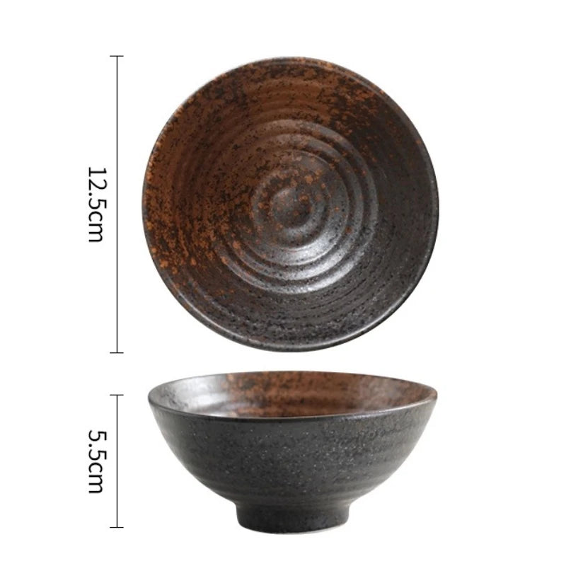 Bol riz ceramique forme corne style japonais design