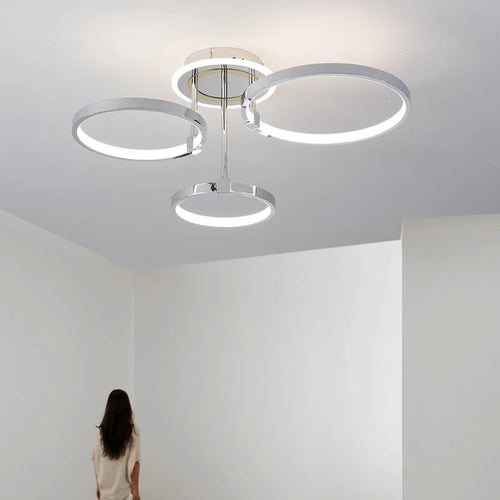 plafonnier led moderne design élégant pour intérieur lumineux - vue 7 sur 10