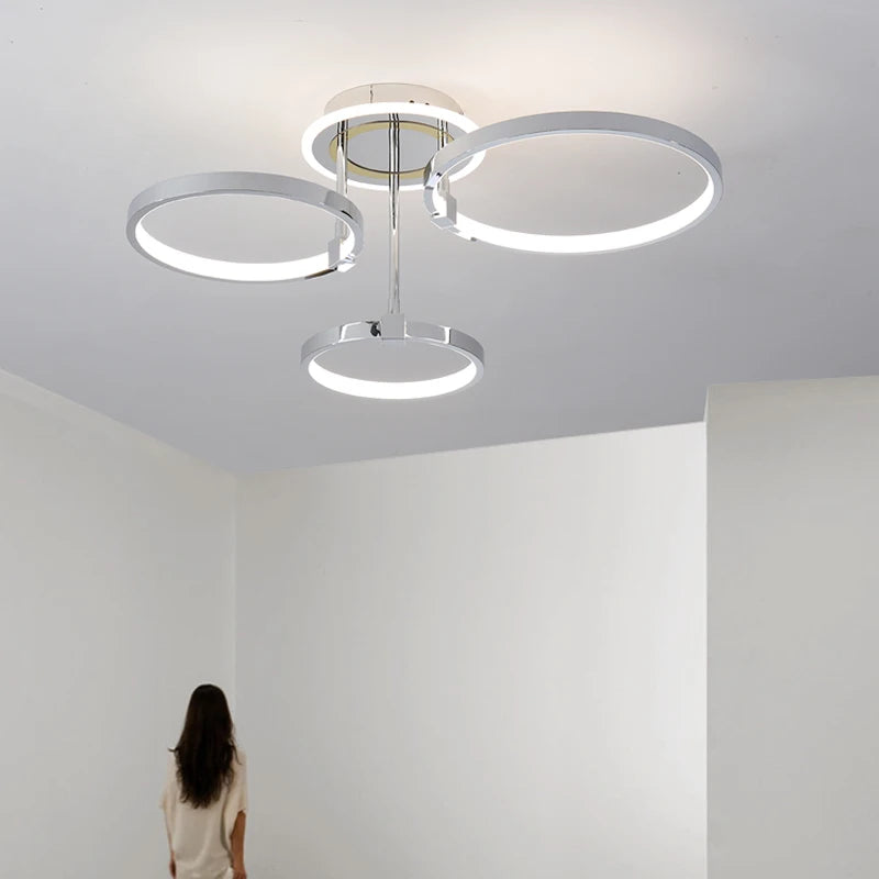 plafonnier led moderne design élégant pour intérieur lumineux - vue 6 sur 10