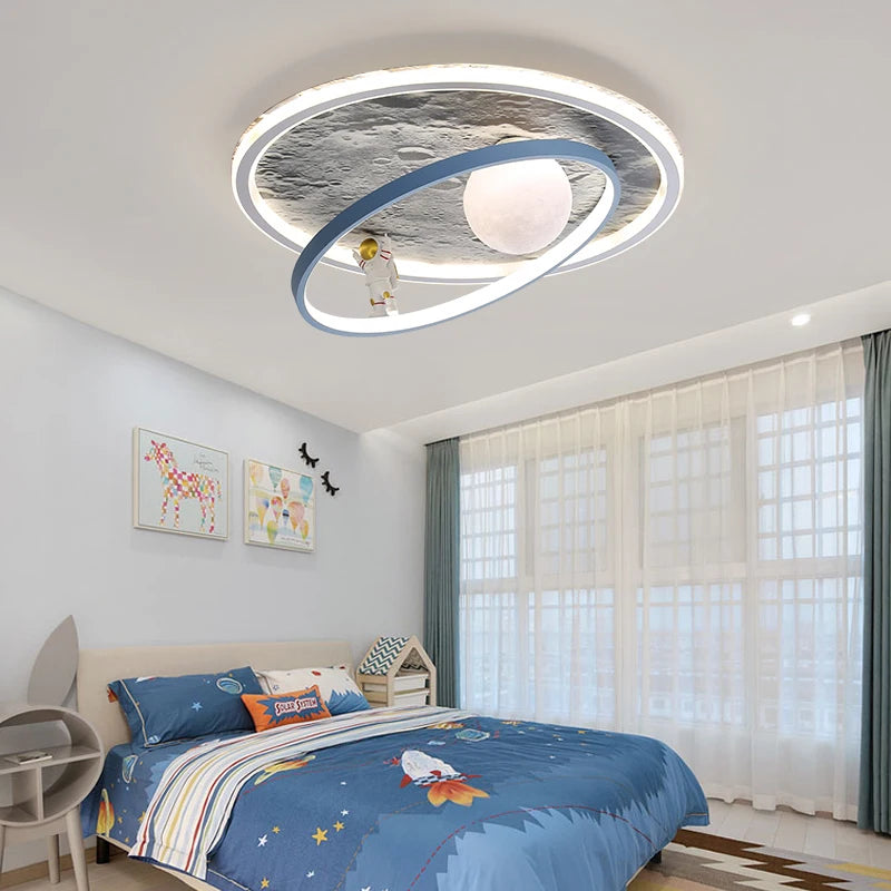 plafonnier led rond pour éclairage intérieur moderne - vue 5 sur 12
