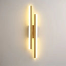 Applique murale Led moderne en acrylique noir/or