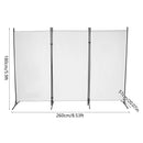 3/4 Panel Folding Room Divider Freestanding Tall Privacy Screens Partition Office/Room Partition Divider, 2.6×1.8m / 2×1.7m