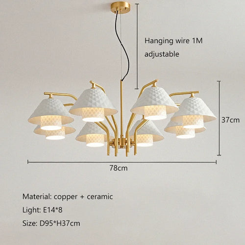 lustre à led pour décoration intérieure moderne et élégante - vue 12 sur 11