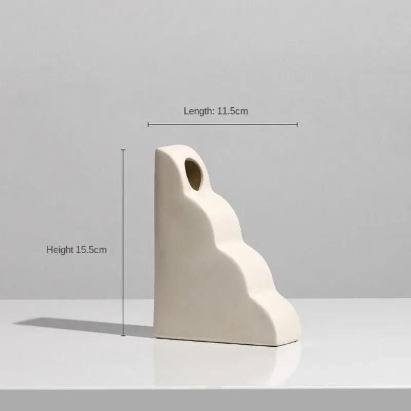 vase en céramique moderne pour fleurs séchées décoration intérieure - vue 12 sur 16