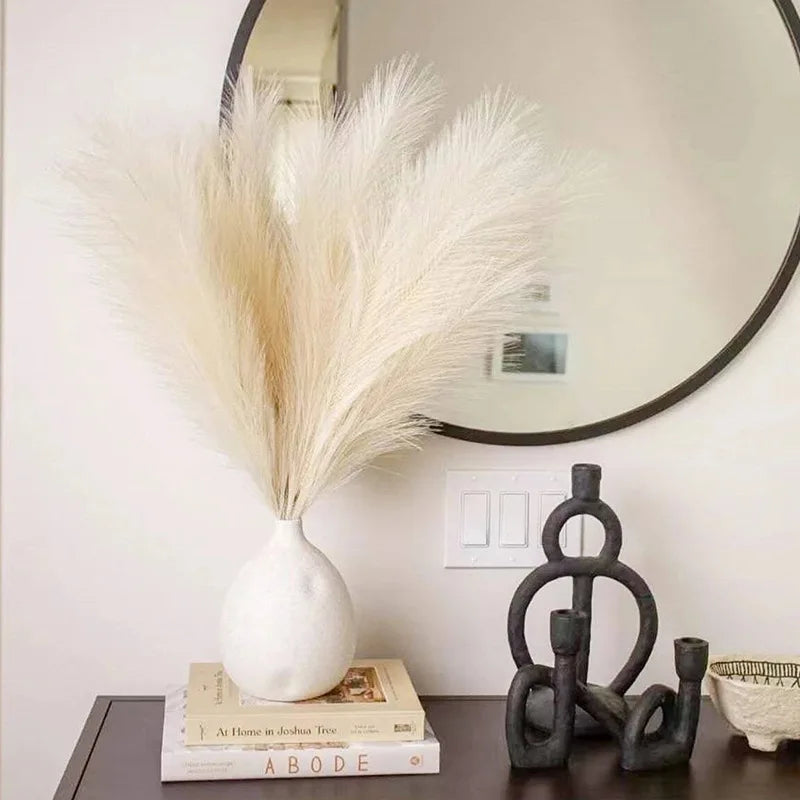 fleurs artificielles herbe de pampa pour décoration intérieure et fêtes - vue 4 sur 20