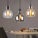 suspension led en verre nordique pour éclairage de table