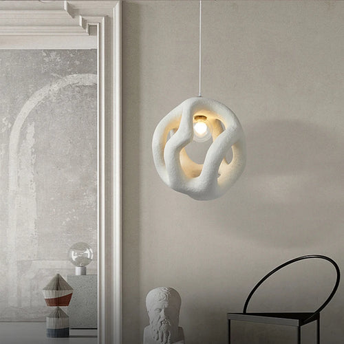 Design créatif nordique wabi-sabi suspension LED lumières Lustre Restaurant Bar décor à la maison chambre salle à manger luminaire suspendu - vue 6 sur 9