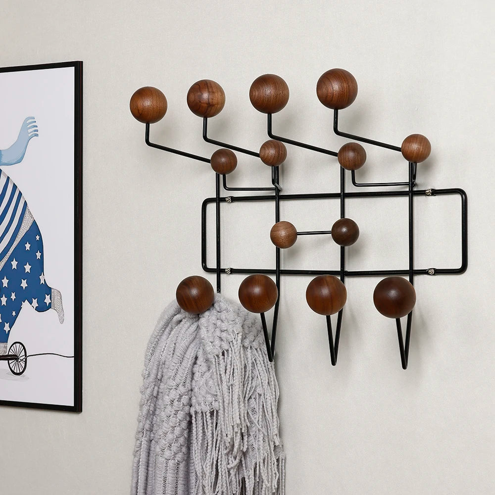 multi-colored coat rack versatile hook for children's wall decoration