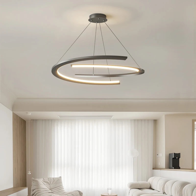 Lustre moderne pour salon - vue 5 sur 8