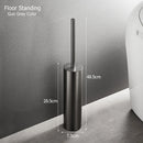 porte-brosse mural en acier inoxydable durable sans perforation