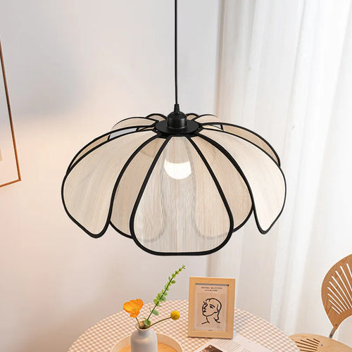 lustre abaca fait main en style rétro français led