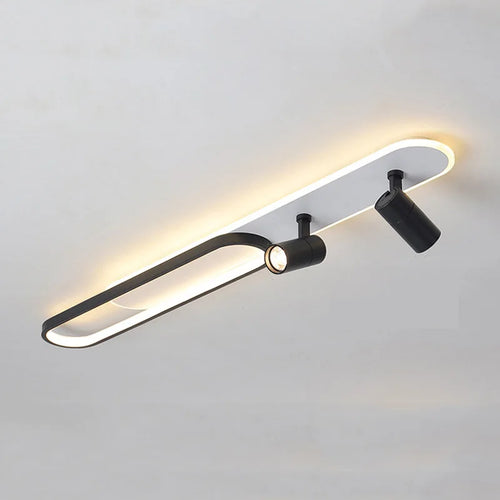 lampe de plafond moderne à leds avec projecteur décoratif - vue 3 sur 12