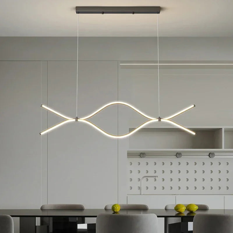 suspension moderne à LED pour un éclairage intérieur élégant - vue 4 sur 16