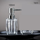 bouteille en verre pour désinfectant et distributeur de savon