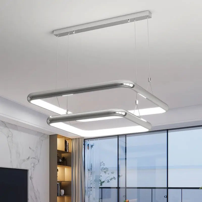 Lustre LED Chrome Perle Suspension