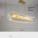 lustre à led en verre cristal art déco intensité variable nouvelle tendance