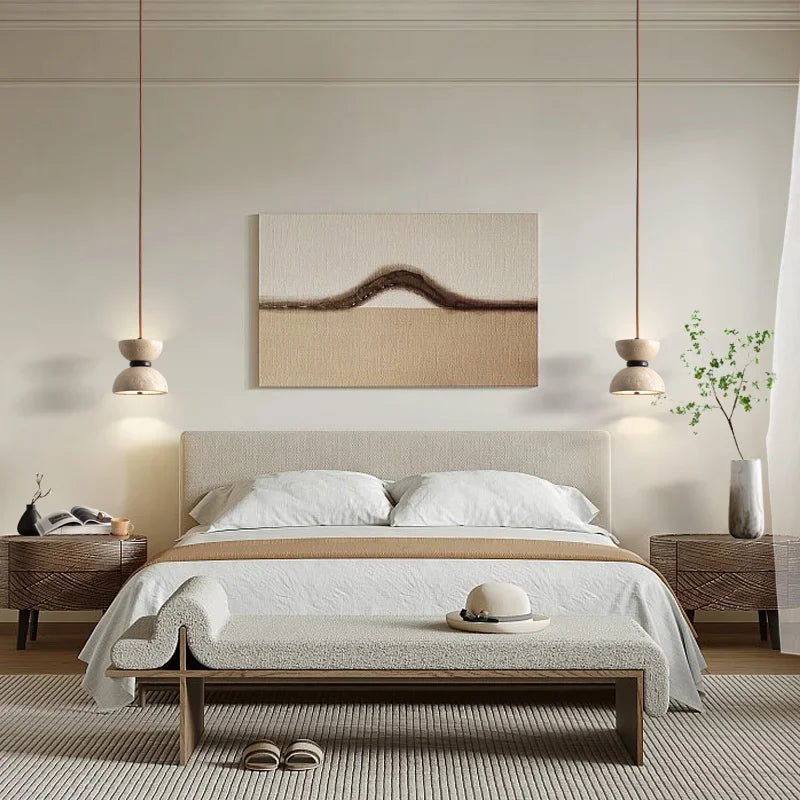 lustre rétro en pierre naturelle pour décoration moderne - vue 5 sur 6