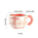 Mug céramique irregulier pincé main style coreen