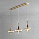 Nordic copper minimalist chandelier for elegant interiors