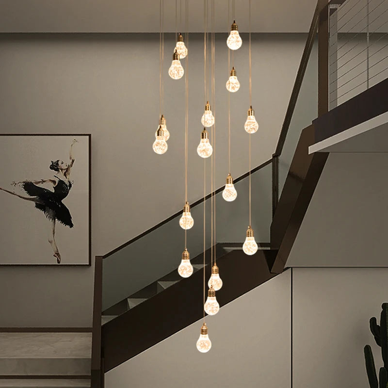 lustre moderne en cristal pour décoration intérieure élégante - vue 6 sur 14