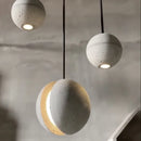 lampe suspension ronde industrielle vintage ciment fil réglable