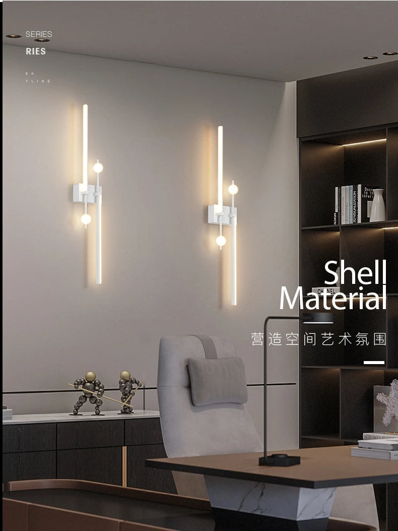 Minimalist Design Led Wall Light Sconce Lamp 80cm Indoor - vue 5 sur 8