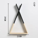 Triangle Wooden Shelf for Wall Decoration, Decorative Crafts, Storage Holder, Living Room, Kids Room
