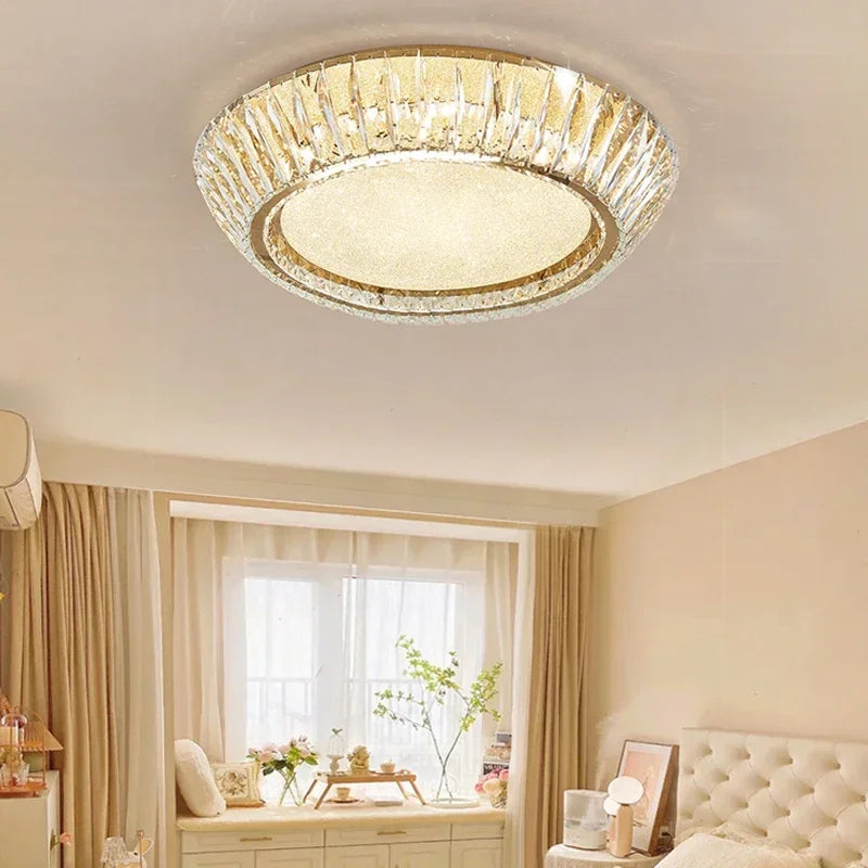 plafonnier en cristal luxe design nordique pour décoration intérieure - vue 5 sur 10