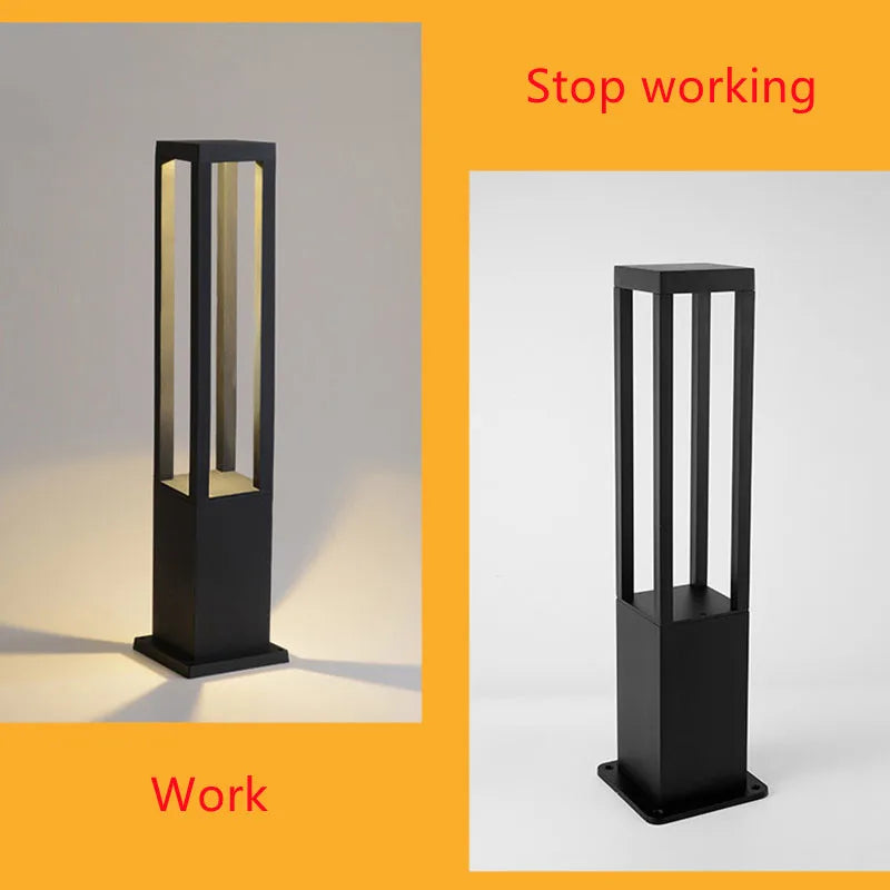 lampe led imperméable moderne pour extérieur jardin cour villa - vue 10 sur 10