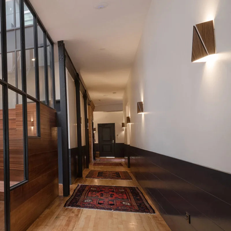 applique murale en bois massif design japonais pour intérieur élégant - vue 3 sur 6